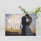 We hebben een huwelijksaankondiging aankondiging (Staand voorkant)