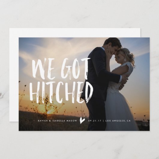 We hebben een huwelijksaankondiging aankondiging (Voorkant / Achterkant)