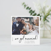 We hebben een huwelijksaanmaning. kaart (Staand voorkant)