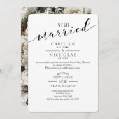 We hebben een huwelijksfeest met gehuwde winterblo kaart (Voorkant / Achterkant)