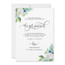 We hebben een huwelijkshuwelijk.