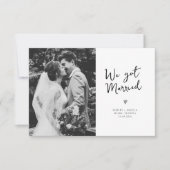 we hebben een huwelijkshuwelijksaankondiging bedankkaart (Voorkant)