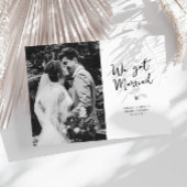 we hebben een huwelijkshuwelijksaankondiging bedankkaart