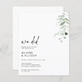 We hebben een huwelijksuitnodiging gedaan (Voorkant / Achterkant)