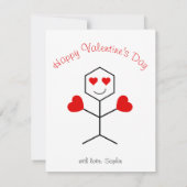 We hebben een Kaart van de chemie Funny Cute Valen (Achterkant)