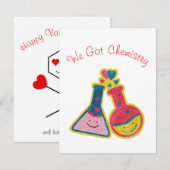 We hebben een Kaart van de chemie Funny Cute Valen (Voorkant / Achterkant)