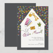 We hebben een kleurrijke wijziging van de adresKaa Kaart (Voorkant / Achterkant)