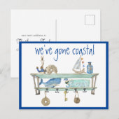 We hebben een kustverplaatsing gemaakt. aankondigingskaart (Voorkant / Achterkant)