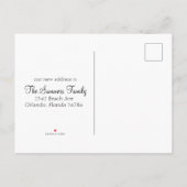 We hebben een kustverplaatsing gemaakt. aankondigingskaart (Achterkant)