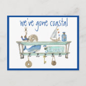 We hebben een kustverplaatsing gemaakt. aankondigingskaart (Voorkant)