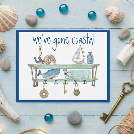 We hebben een kustverplaatsing gemaakt. aankondigingskaart