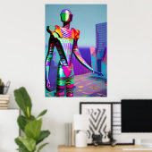 We hebben een leider Ken Gage Sci-Fi Robot nodig Poster (Thuiskantoor)