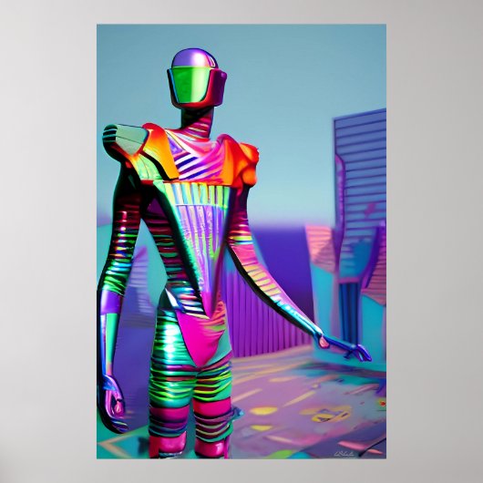 We hebben een leider Ken Gage Sci-Fi Robot nodig Poster (Voorkant)
