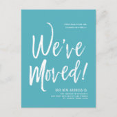 We hebben een minimaal Sapphire Blue-adres verplaa Briefkaart (Voorkant)