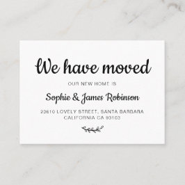 We hebben een minimale nieuwe Kaart voor toevoegin Visitekaartje