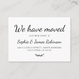 We hebben een minimale nieuwe Kaart voor toevoegin Visitekaartje