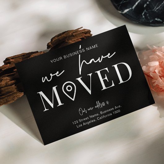 We hebben een minimale wijziging van het adres van briefkaart