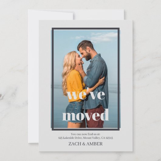 We hebben een minimalistisch offset-framed foto-ve aankondiging (Voorkant)