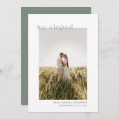 We hebben een modern minimalistisch Eucalyptus Gre Aankondiging (Voorkant / Achterkant)