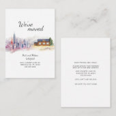 We hebben een modern Waterverf land bewogen Notitiekaartje (Voorkant / Achterkant)