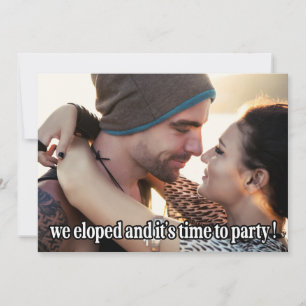 We hebben een moderne bruiloft foto gemaakt aankondiging