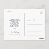 We hebben een moderne ontwerpfoto ontwikkeld briefkaart (Achterkant)