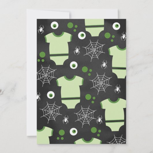 We hebben een monster babyshower gemaakt kaart (Achterkant)