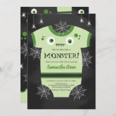 We hebben een monster babyshower gemaakt kaart (Voorkant / Achterkant)
