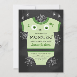 We hebben een monster babyshower gemaakt kaart