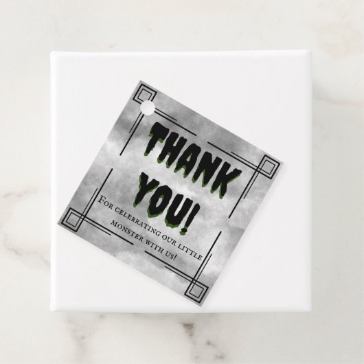 We hebben een monster Creëer Bedankjes Labels (In situ)