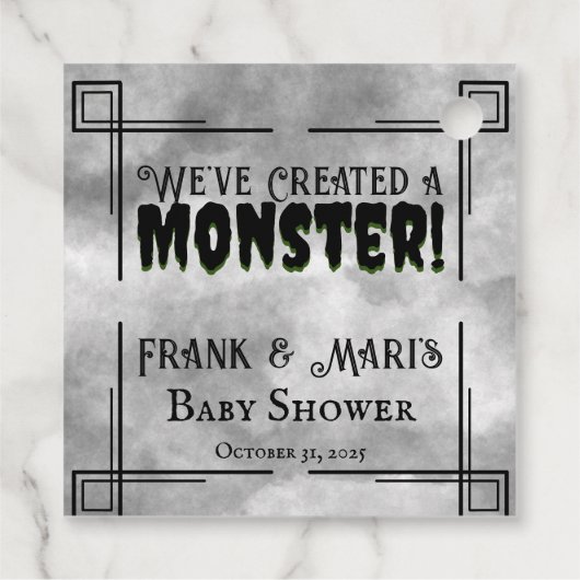 We hebben een monster Creëer Bedankjes Labels (Achterkant)