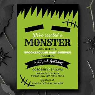 We hebben een monster Creëer Halloween Baby show Kaart