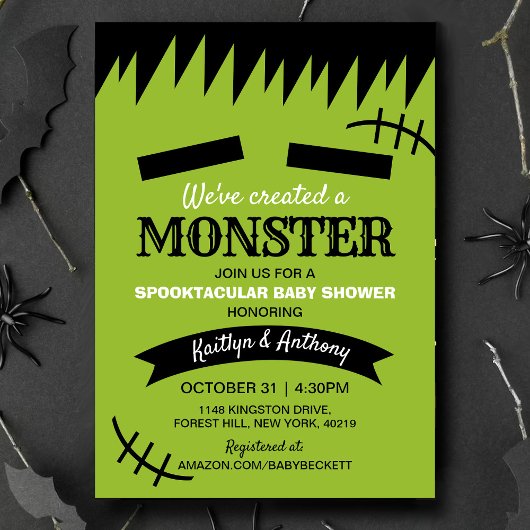 We hebben een monster Creëer | Halloween Baby show Kaart