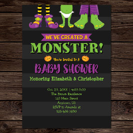 We hebben een Monster Creëer. Halloween Baby showe Kaart