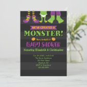We hebben een Monster Creëer. Halloween Baby showe Kaart (Staand voorkant)