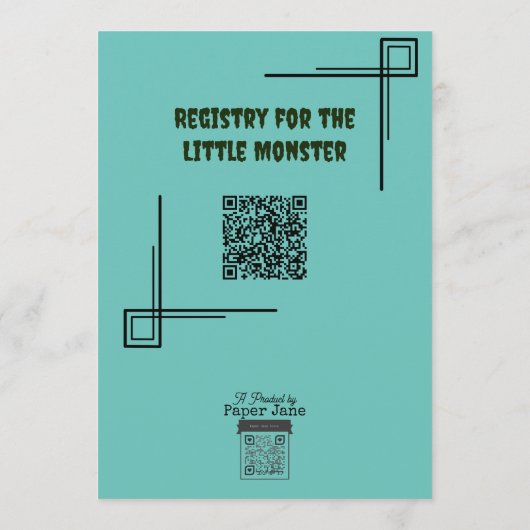 We hebben een monster Creëer! Kaart (Achterkant)