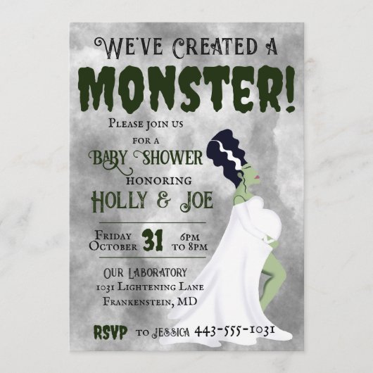 We hebben een monster Creëer! Kaart (Voorkant)