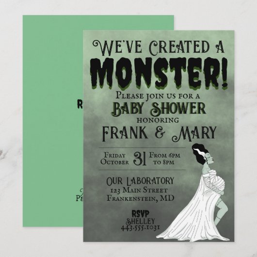 We hebben een monster Creëer! Kaart (Voorkant / Achterkant)