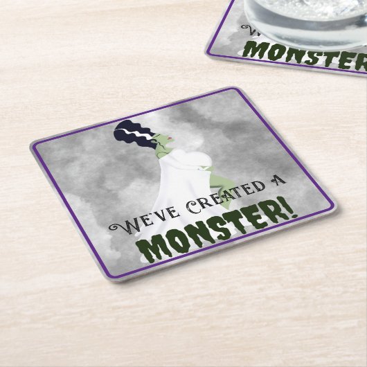 We hebben een monster Creëer! Kartonnen Onderzetters (Schuin)