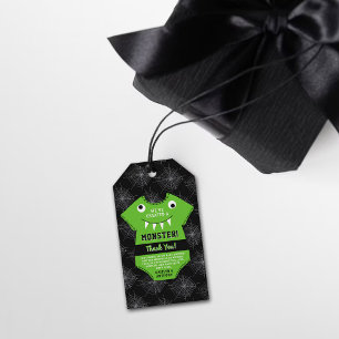 "We hebben een Monster" Halloween Baby shower Creë Cadeaulabel