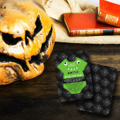 "We hebben een Monster" Halloween Baby shower Creë Informatiekaartje