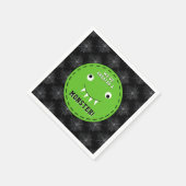 "We hebben een Monster" Halloween Baby shower Creë Servet (Hoek)