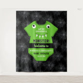 "We hebben een Monster" Halloween Baby shower Creë Wandkleed (Voorkant)