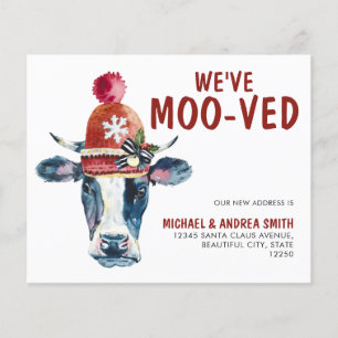 We hebben een 'Moo-ved Koe Holiday Moving Announce