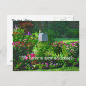 We hebben een nieuw adres aankondigingskaart (Voorkant / Achterkant)