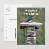 We hebben een nieuw adres aankondigingskaart (Voorkant / Achterkant)