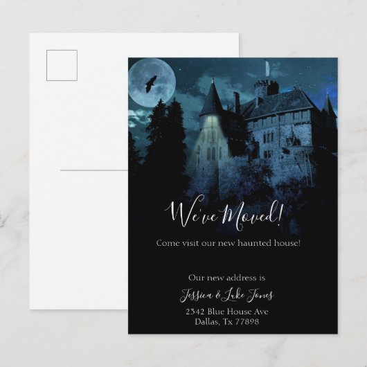 We hebben een nieuw adres bericht verhuisd dat Hal Aankondigingskaart (Voorkant / Achterkant)