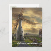 We hebben een nieuw adres - Briefkaart - Sjabloon (Voorkant / Achterkant)