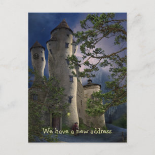 We hebben een nieuw adres - Briefkaart uitnodiging