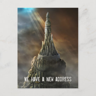 We hebben een nieuw adres - Briefkaart uitnodiging